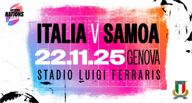 Italia vs Samoa Rugby Genova